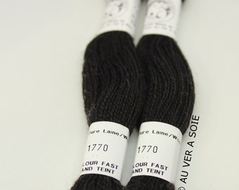 fine wool of Aubusson 1770 ebony