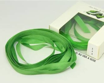 Silk ribbon 234 4 mm French quality with silkworm