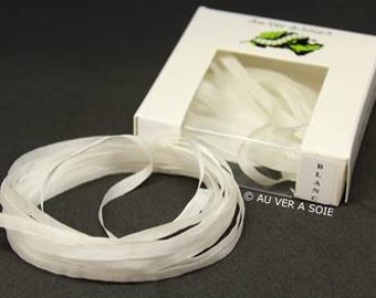 silkworm white silk ribbon