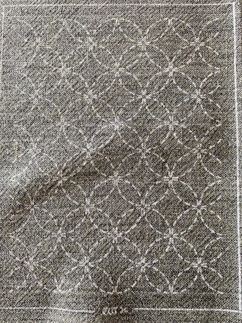 Sashiko patch mending taupe collection