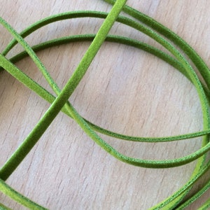 green suede lace 605 fine and elegant