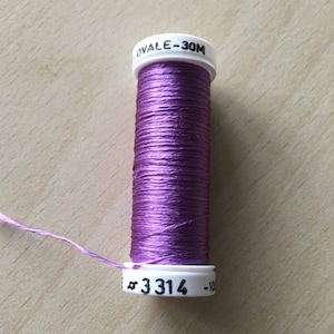 Oval Silk Spool 3314 Purple Amethyst