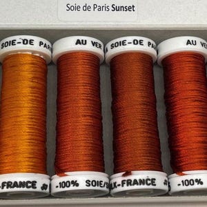 Pakiet nici jedwabnych Paris, odcień „zachód słońca”