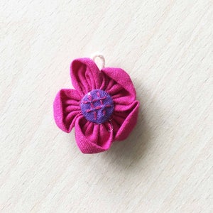 mooie fuchsia bloemstof hanger