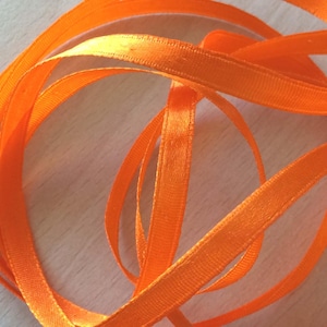 pretty orange satin decorative ribbon 108