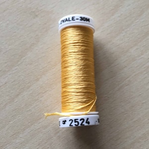 oval silk coil 2524 yellow mimosa
