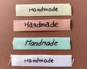 Etiquette "handmade" à coudre