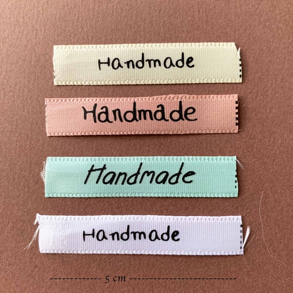 Etiquette "handmade" à coudre