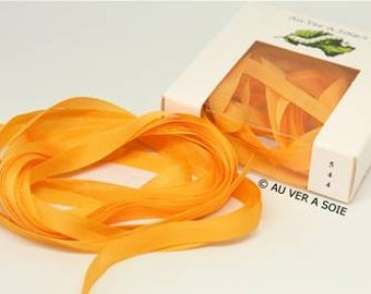 Silk ribbon 544 4 mm French quality "with silkworm"