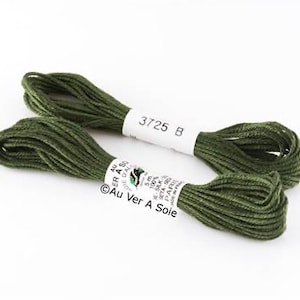 silk skeins from Algiers 3725 mint green