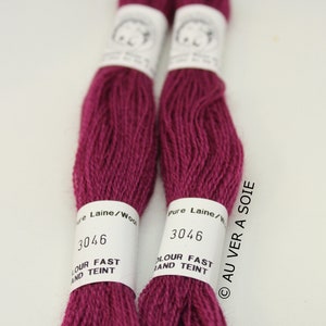 delikatna wełna Aubusson 3046 w kolorze magenta różowy