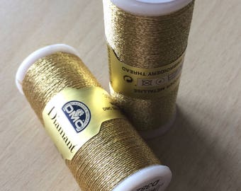 Embroidery thread Diamond DMC color gold 3821