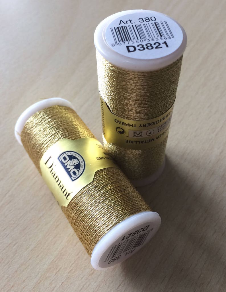 Diamond of DMC color embroidery thread gold 3821 Etsy