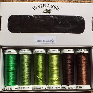 Pack de fil de soie de Paris nuance" forêt"