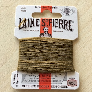 St. Pierre 488 khaki wool yarn
