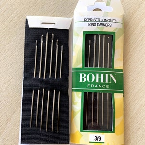 Stopfnadeln Größe 3 bis 9, 6er-Set von Bohin