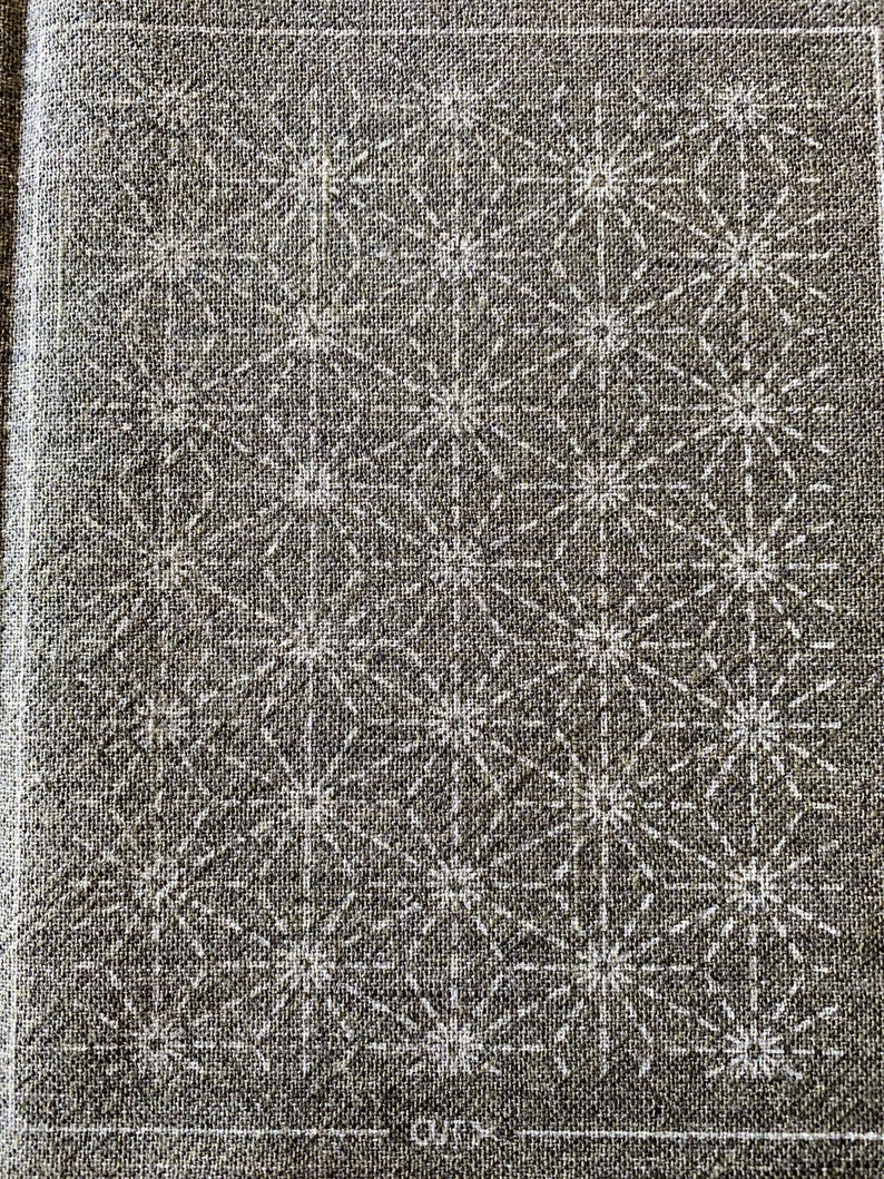 Sashiko patch mending taupe collection