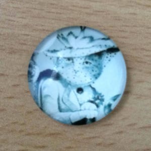 joli pendentif cabochon en verre motif chat 02