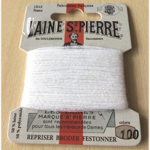 St. Pierre 100 white wool yarn