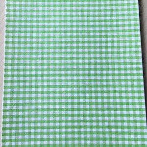 Zelfklevend stofpatroon: Groene gingham 200 x 150 mm (A5)