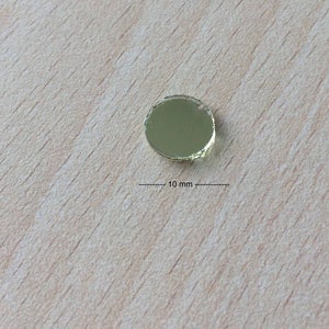 shisha mirror to sew disc size 10 mm gold