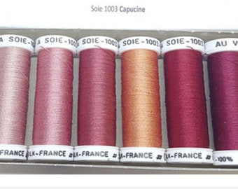 pack of silk thread 1003 nasturtium shades