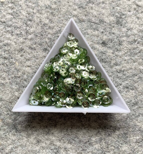 Paillette cuvette vert olive irise 5 mm en vrac Etsy France