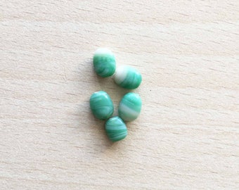 White Green natural stone 10 mm bead