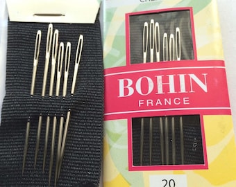 Aiguille à Chenille taille 20  lot de 6  de la marque "bohin" avec pointe