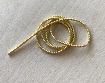 Yellow gold spiral cannetille: 2 mm metal spring