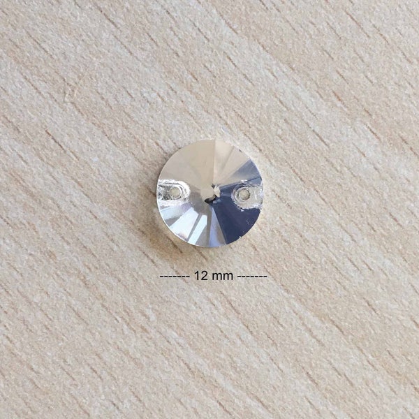 strass en  forme de disque 12 mm