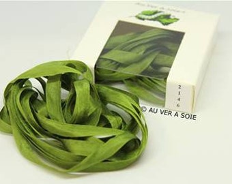 silk ribbon 2146 with silkworm