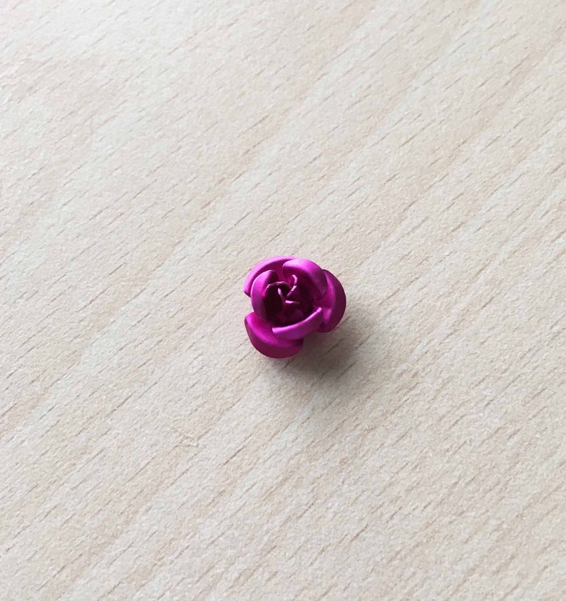 pretty pink in Fuchsia metal 12 mm image 1