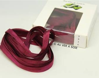 silk ribbon 3226 with silkworm