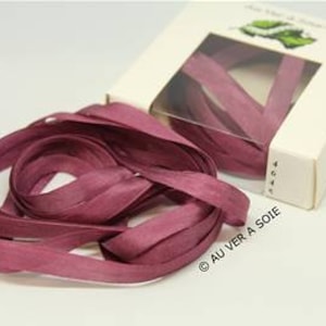 silk ribbon 4645 with silkworm