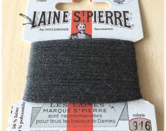 Fil de laine St. Pierre 916 anthracite