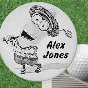 FUN Golf Ball Marker Gift, Stainless Steel, Personalized FREE!