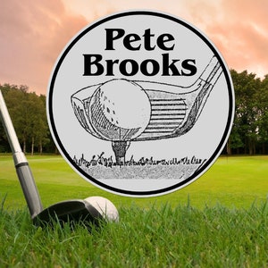 Golf Ball Marker, Stainless Steel, Personalized FREE! Drawing of Golf Club