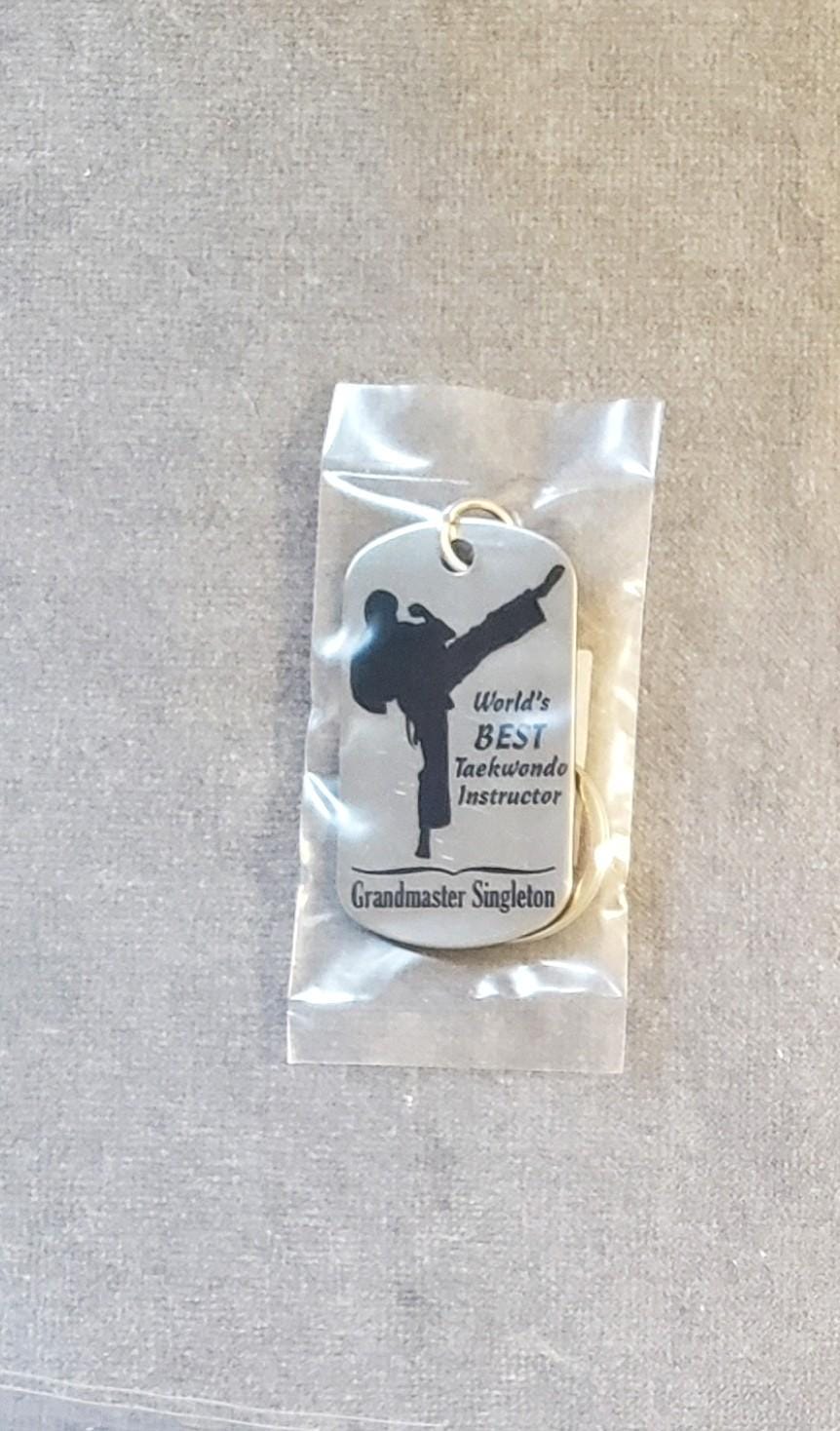 Ctom Martial Arts Decor,Acrylic Taekwondo Ornaments,Personalized Bag