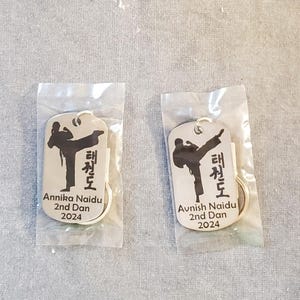 Girl Design Taekwondo Keychain Gift Personalized FREE W NAME Belt girl-design-taekwondo-keychain-gift-personalized-free-w-name-belt