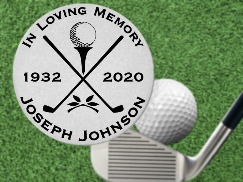 In Loving Memory Golf Ball Marker Gift Steel Personalized Etsy