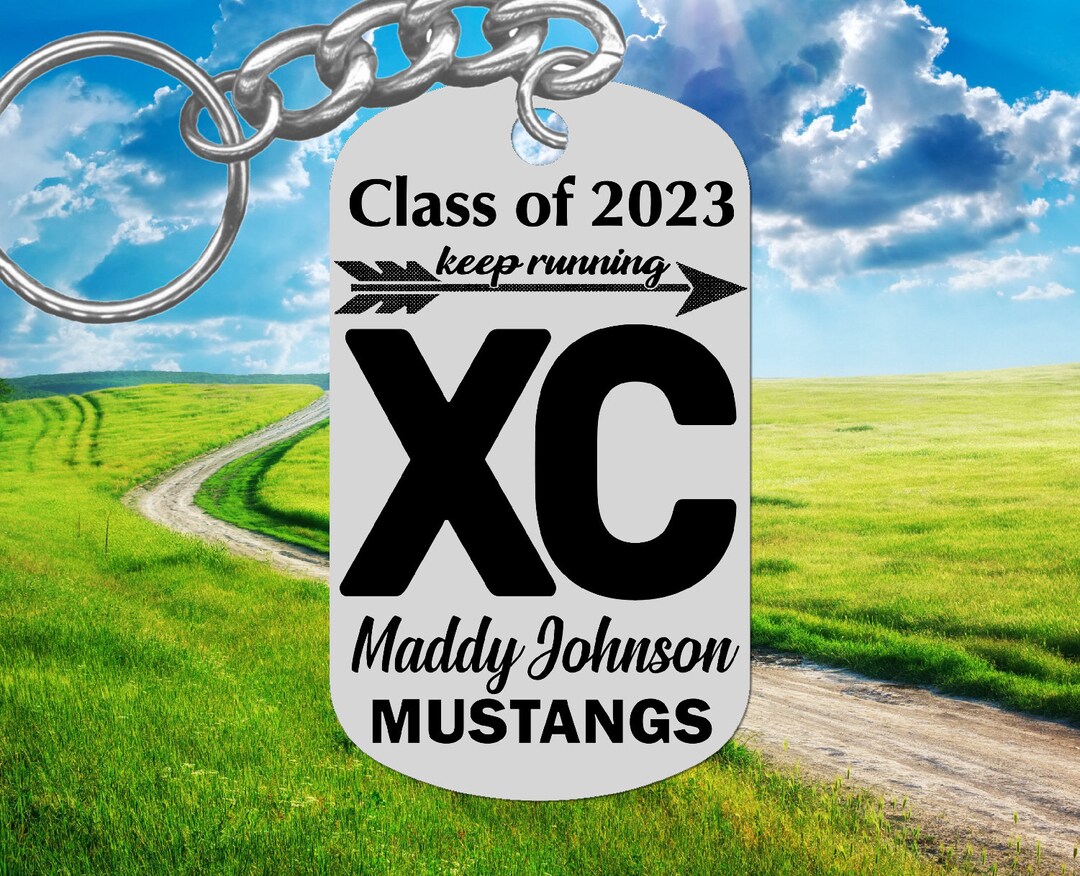CROSS COUNTRY Runner Keychain Grad Gift Personalized Free Etsy