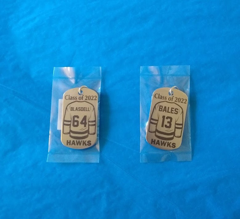 Ice HOCKEY Player Keychain Gift Personalized FREE With Name Etsy