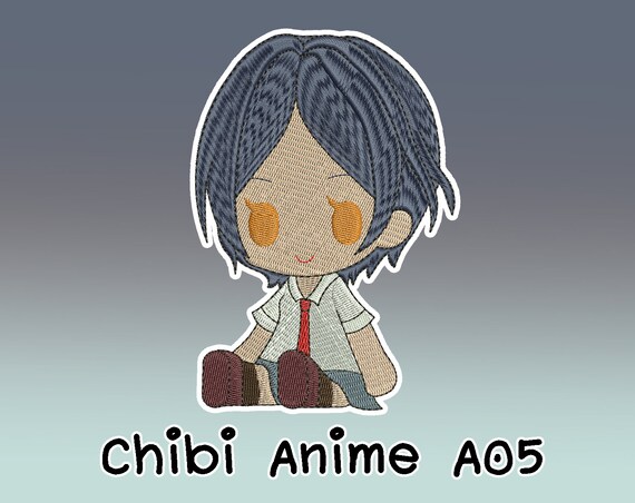 Embroidery Design Chibi Anime A05 Instant Download Machine Etsy