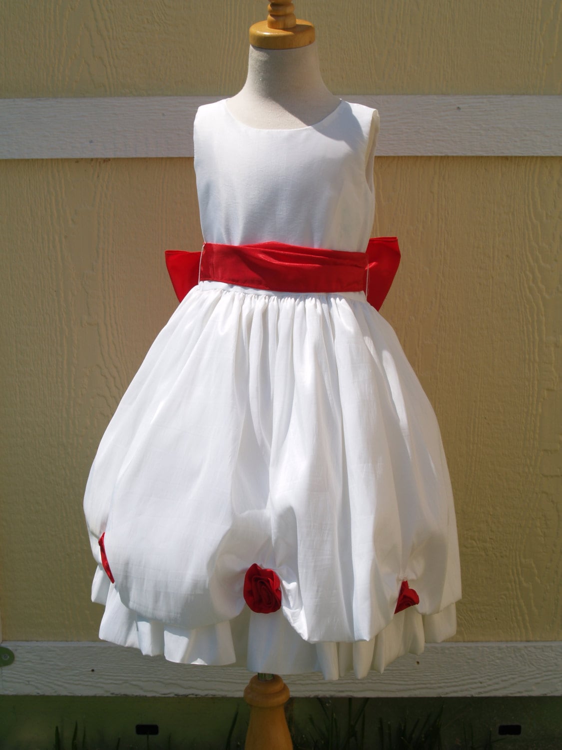 short red and white dress White Cotton Cherry Embroidered Dress - Mini Dresses