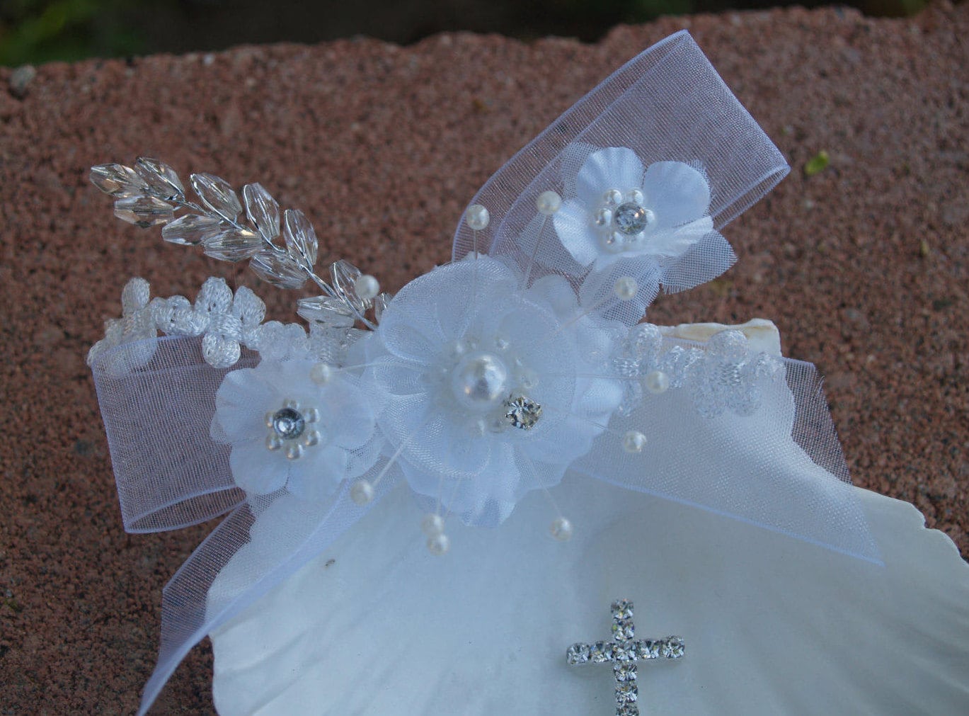 Baptism Shell for Ceremony White or Ivory Handmade, Christening ...