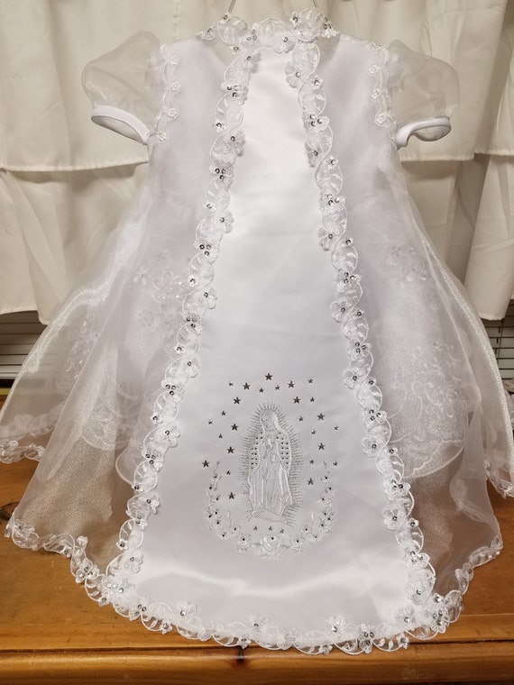 White Baptism Gown Dress with 