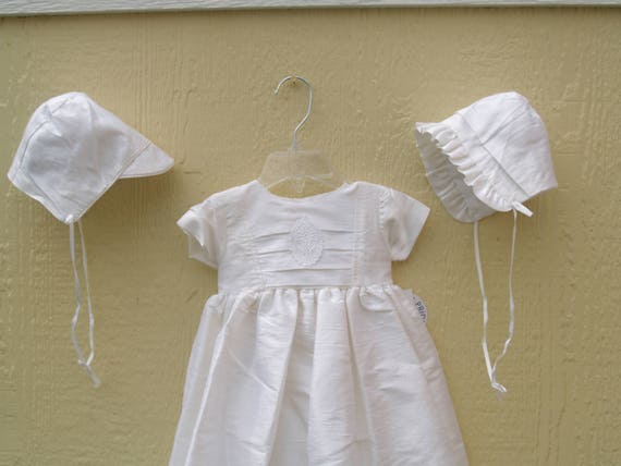 raw silk christening gowns