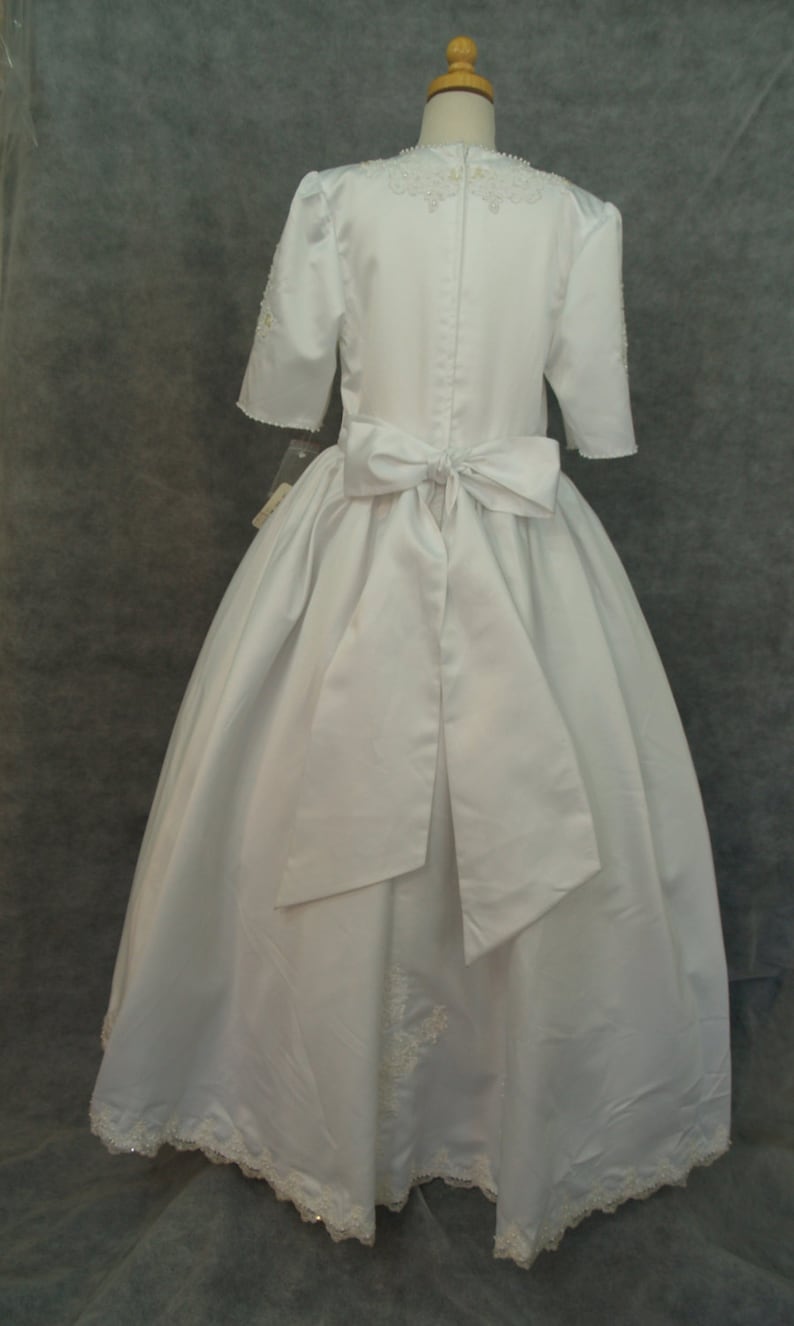 SIZE 9 IN STOCK Long Sleeves First Communion Girl Dress FM066