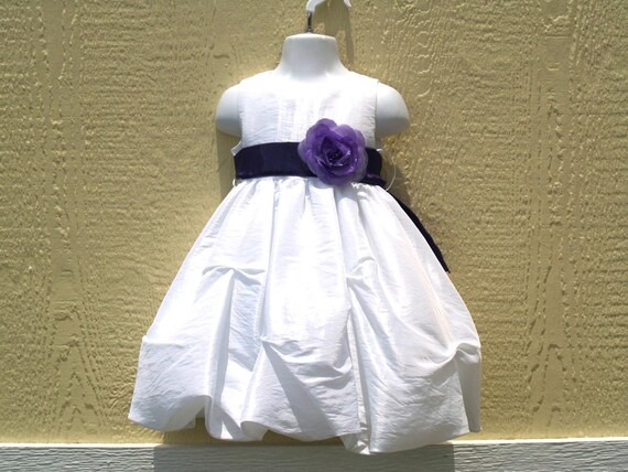 white dress purple sash Strapless Mermaid All Lace White Wedding Dress with Purple Floral Sash